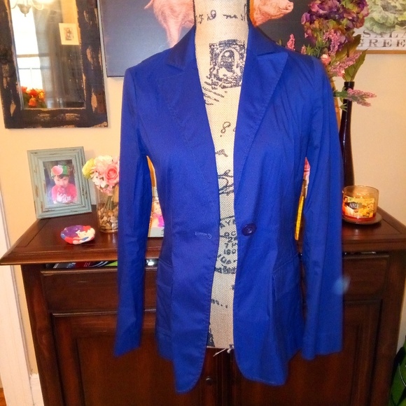 Doncaster Jackets & Blazers - Doncaster Navy cotton blend blazer